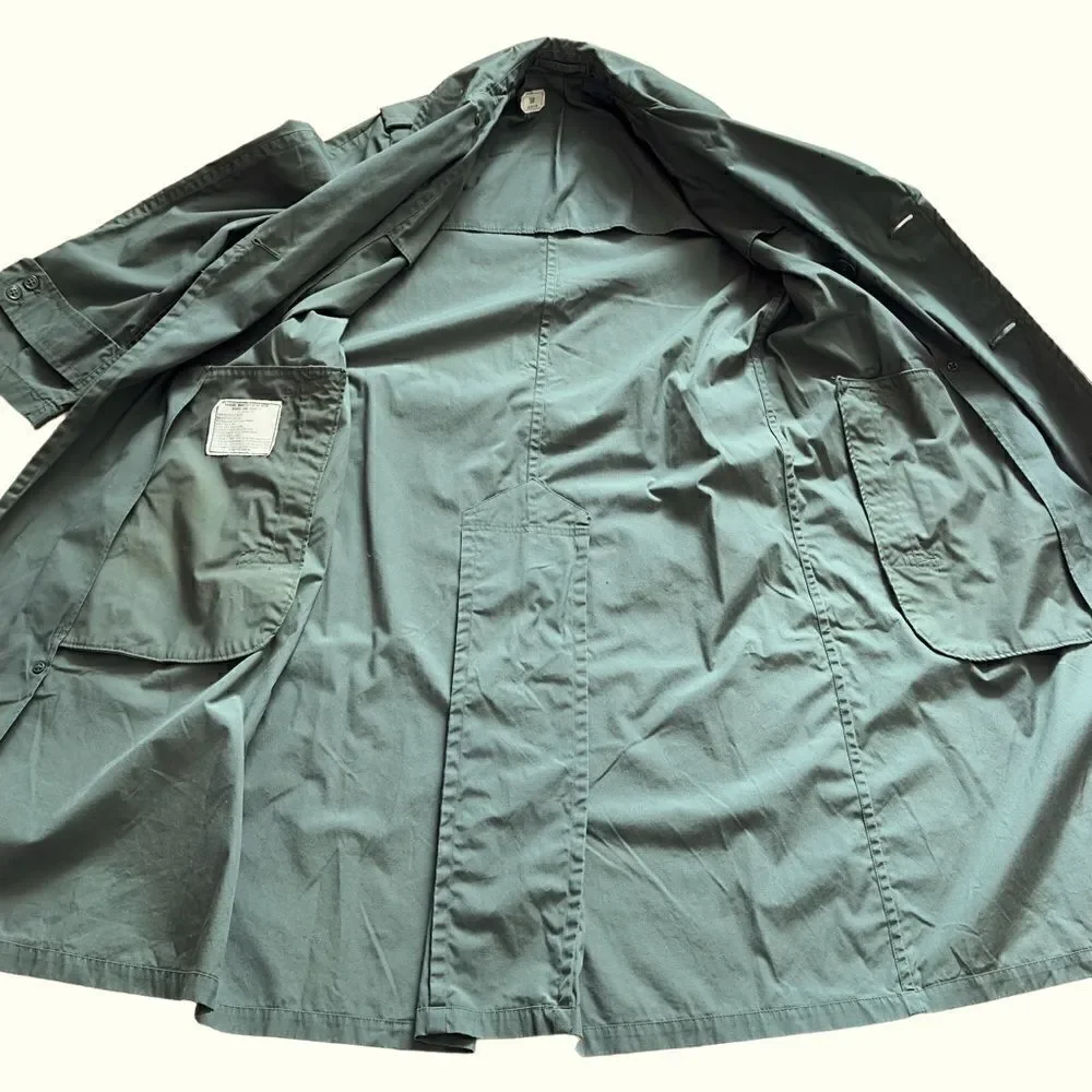 Rolane Sportswear, INC Vintage Men’s Military Trench Coat Army Green Size 36R